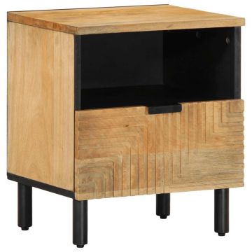 Gossi noptiera maro 40x33x46 cm lemn masiv de mango