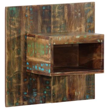 Gossi noptiera multicolor 50x27x50 cm lemn masiv recuperat