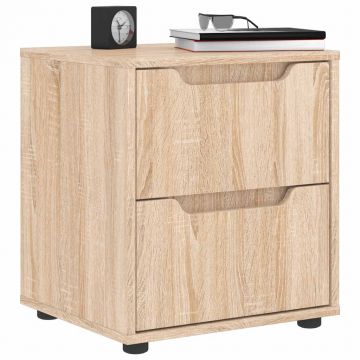 Gossi noptiera visnes stejar sonoma 45x40x50 cm lemn prelucrat