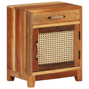 Gossi noptiera, 40 x 30 x 50 cm, lemn masiv reciclat