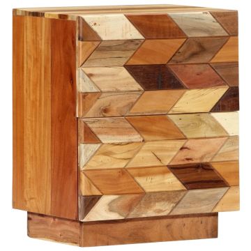 Gossi noptiera, 40 x 30 x 50 cm, lemn masiv reciclat