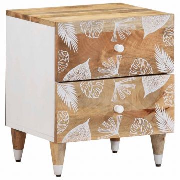 Gossi noptiera, 40x33,5x46 cm, lemn masiv de mango