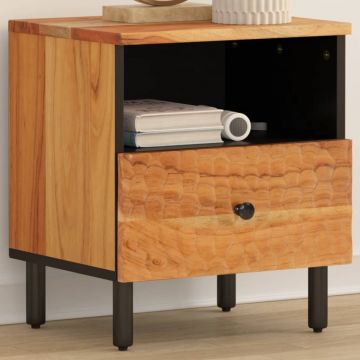 Gossi noptiera, 40x33x46 cm, lemn masiv de acacia