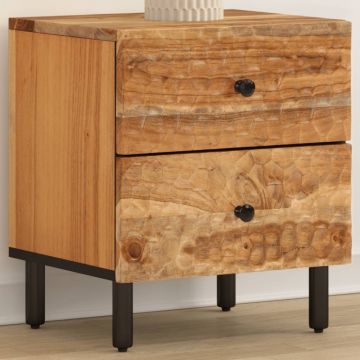 Gossi noptiera, 40x33x46 cm, lemn masiv de acacia