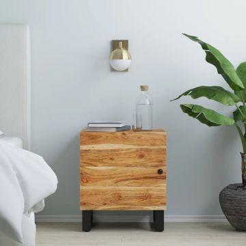 Gossi noptiera, 40x33x46 cm, lemn masiv de acacia