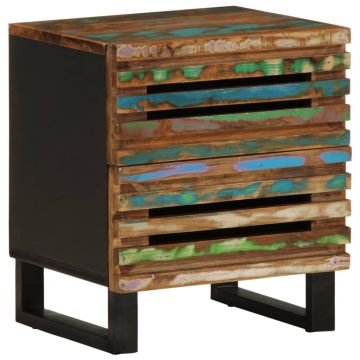 Gossi noptiera, 40x34x46 cm, lemn masiv de acacia
