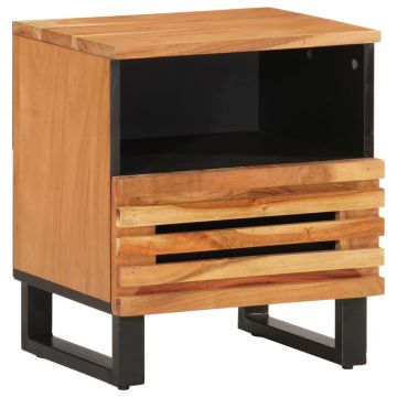 Gossi noptiera, 40x34x46 cm, lemn masiv de acacia