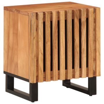 Gossi noptiera, 40x34x46 cm, lemn masiv de acacia