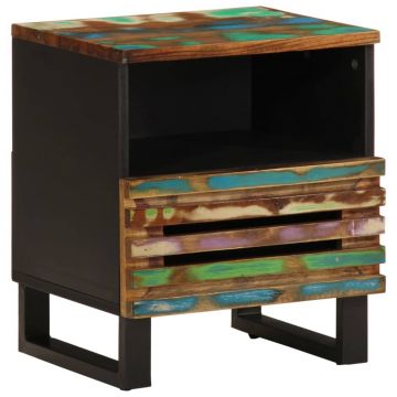 Gossi noptiera, 40x34x46 cm, lemn masiv de acacia