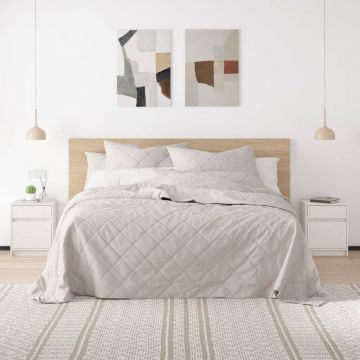 Gossi noptiera, alb, 40x31x50 cm, lemn masiv de pin