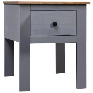 Gossi noptiera, gri, 46 x 40 x 57 cm, lemn de pin, gama panama