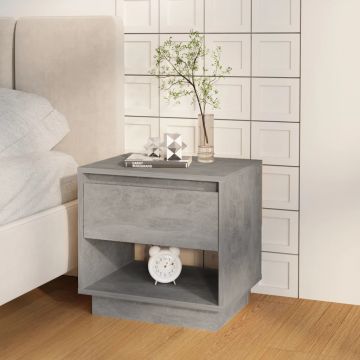 Gossi noptiera, gri beton, 45x34x44 cm, pal