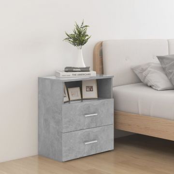Gossi noptiera, gri beton, 50x32x60 cm
