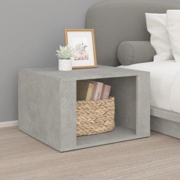 Gossi noptiera, gri beton, 57x55x36 cm, lemn compozit