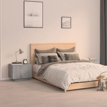 Gossi noptiera, gri sonoma, 100x35x40 cm, lemn prelucrat