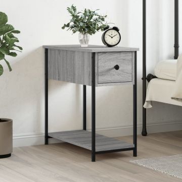 Gossi noptiera, gri sonoma, 30x60x60 cm, lemn prelucrat