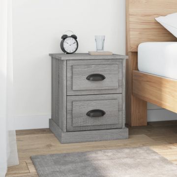 Gossi noptiera, gri sonoma, 39x39x47,5 cm, lemn prelucrat