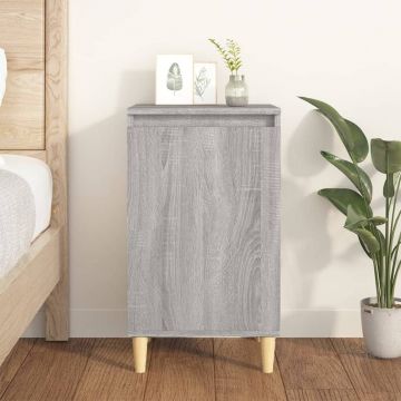Gossi noptiera, gri sonoma, 40x35x70 cm, lemn prelucrat
