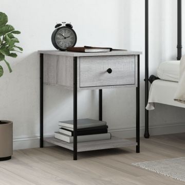 Gossi noptiera, gri sonoma, 44x45x58 cm, lemn compozit