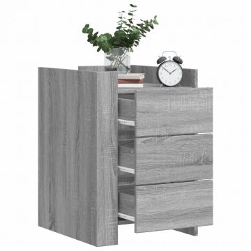 Gossi noptiera, gri sonoma, 45x50x65 cm, lemn prelucrat