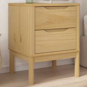 Gossi noptiera, maro ceruit, 45x39x57 cm, lemn masiv de pin