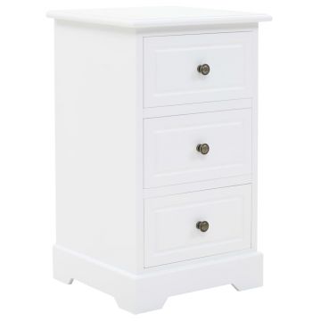 Gossi noptiera, mdf si lemn de pin, 35 x 32 x 59 cm