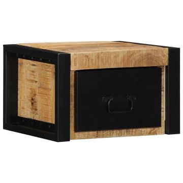 Gossi noptiere 2 buc 40x35x25 cm lemn masiv de mango