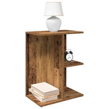 Gossi noptiere 2 buc lemn vechi 46,5x29x61 cm lemn prelucrat