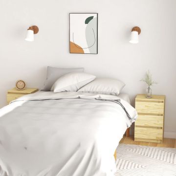 Gossi noptiere, 2 buc., 40x29,5x64 cm, lemn masiv de pin