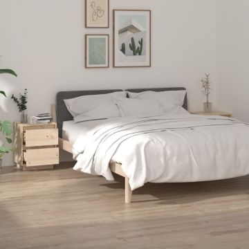 Gossi noptiere, 2 buc., 40x35x50 cm, lemn masiv de pin