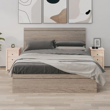 Gossi noptiere, 2 buc., 40x35x61,5 cm, lemn masiv de pin