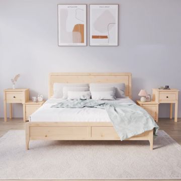 Gossi noptiere, 2 buc., 79,5x38x65,5 cm, lemn masiv de pin
