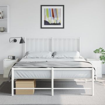 Gossi noptiere, 2 buc., alb, 34,5x39x44 cm, otel