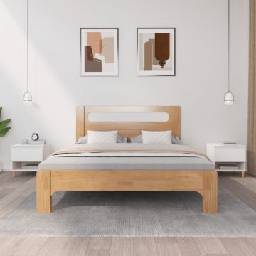 Gossi noptiere, 2 buc., alb, 50x46x50 cm, lemn prelucrat