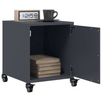 Gossi noptiere, 2 buc., antracit, 36x39x43,5 cm, otel
