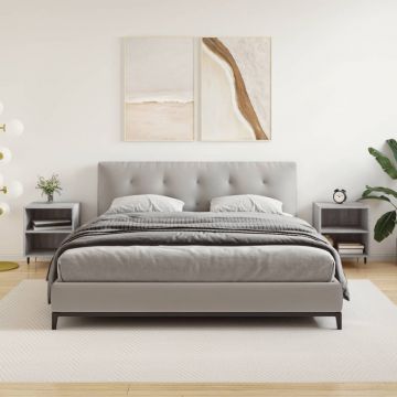 Gossi noptiere, 2 buc., gri sonoma, 40x30x50 cm, lemn compozit