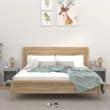 Gossi noptiere, 2 buc., gri sonoma, 40x35x50 cm