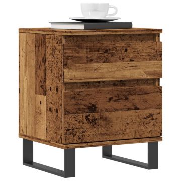 Gossi noptiere, 2 buc., lemn vechi, 40x35x50 cm, lemn prelucrat