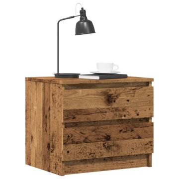 Gossi noptiere, 2 buc., lemn vechi, 50x40x43,5 cm, lemn prelucrat
