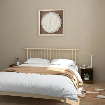 Gossi noptiere, 2 buc., maro miere, 35,5x33,5x41,5 cm, lemn masiv pin