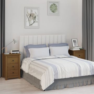 Gossi noptiere, 2 buc, maro miere, 40x35x61,5 cm, lemn masiv de pin