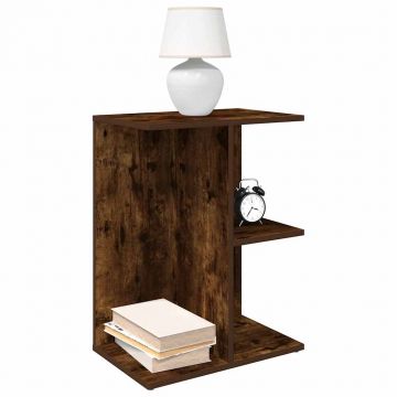 Gossi noptiere 2 buc stejar afumat 46,5x29x61 cm lemn prelucrat