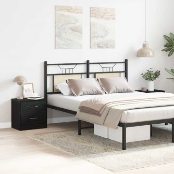 Gossi noptiere 2 buc stejar negru 40x30x40 cm lemn de stratificat