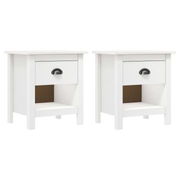 Gossi noptiere hill, 2 buc., 46x35x49,5 cm, lemn masiv de pin