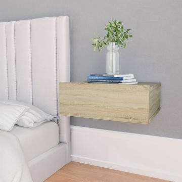 Gossi noptiere suspendate, 2 buc., stejar sonoma, 40x30x15 cm, pal