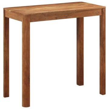 Gossi masa bar, 110x55x106 cm, lemn masiv acacia cu finisaj tip miere