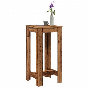 Gossi masa bar, lemn vechi, 51x50x103,5 cm, lemn prelucrat