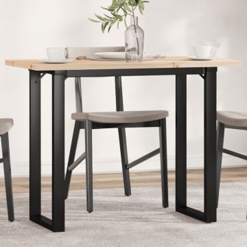 Gossi masa bucatarie, cadru o, 100x50x75,5 cm lemn masiv pin si fonta