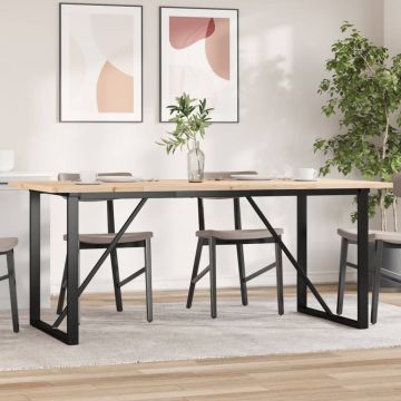 Gossi masa bucatarie, cadru o, 180x90x75,5 cm lemn masiv pin si fonta