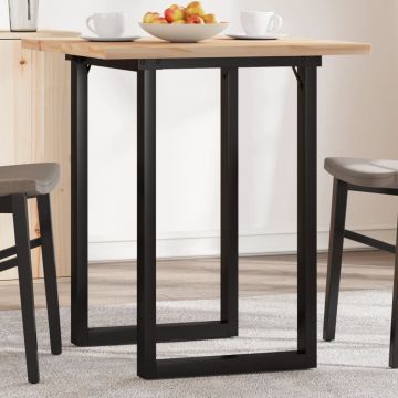 Gossi masa bucatarie, cadru o, 70x70x75,5 cm lemn masiv pin si fonta